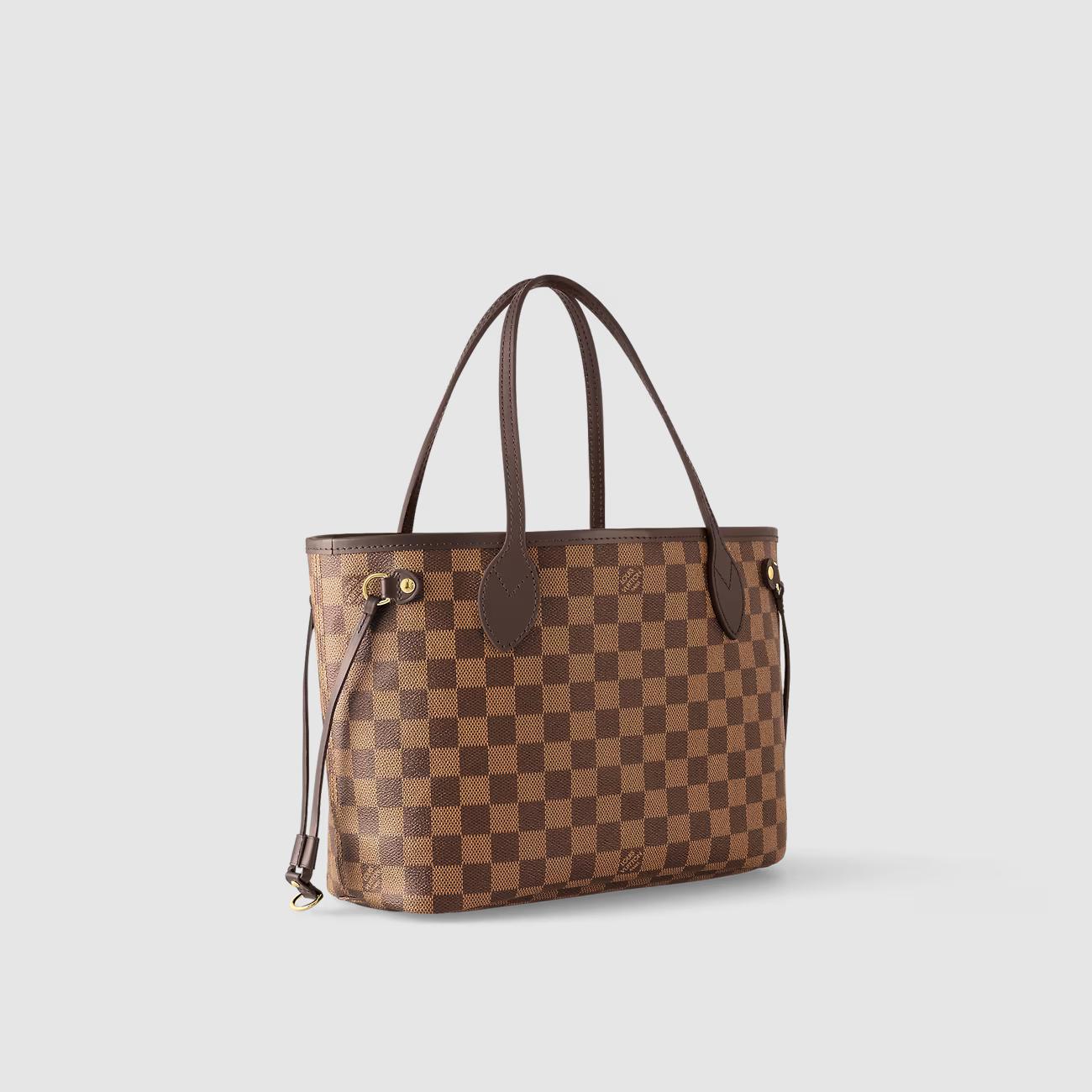 Túi Louis Vuitton Neverfull PM Nữ Damier Ebene Canvas